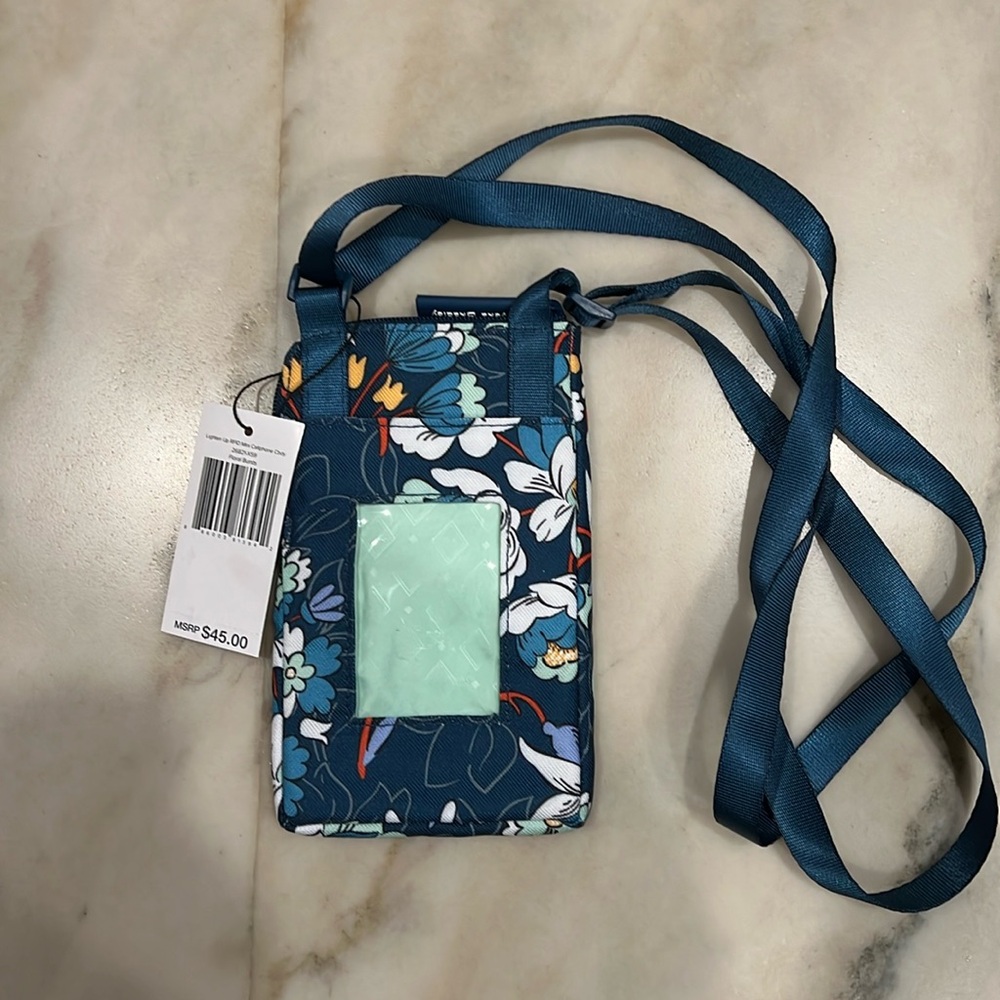 Vera Bradley Floral Bursts RFID cellphonene crossbody NWT! - Picture 2 of 2